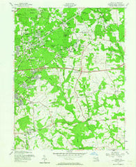 Lanham Maryland Historical topographic map, 1:24000 scale, 7.5 X 7.5 Minute, Year 1957