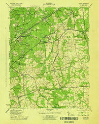 Lanham Maryland Historical topographic map, 1:31680 scale, 7.5 X 7.5 Minute, Year 1944