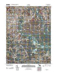 Laurel Maryland Historical topographic map, 1:24000 scale, 7.5 X 7.5 Minute, Year 2011