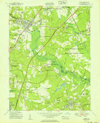 Laurel Maryland Historical topographic map, 1:24000 scale, 7.5 X 7.5 Minute, Year 1951