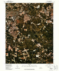 Laurel Maryland Historical topographic map, 1:24000 scale, 7.5 X 7.5 Minute, Year 1981