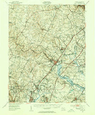 Laurel Maryland Historical topographic map, 1:62500 scale, 15 X 15 Minute, Year 1949