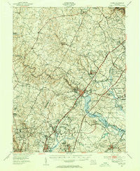 Laurel Maryland Historical topographic map, 1:62500 scale, 15 X 15 Minute, Year 1949