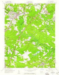 Laurel Maryland Historical topographic map, 1:24000 scale, 7.5 X 7.5 Minute, Year 1957