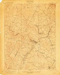 Laurel Maryland Historical topographic map, 1:62500 scale, 15 X 15 Minute, Year 1907