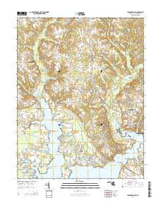Leonardtown Maryland Historical topographic map, 1:24000 scale, 7.5 X 7.5 Minute, Year 2014
