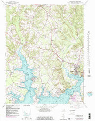 Leonardtown Maryland Historical topographic map, 1:24000 scale, 7.5 X 7.5 Minute, Year 1963