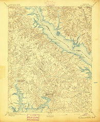Leonardtown Maryland Historical topographic map, 1:62500 scale, 15 X 15 Minute, Year 1895