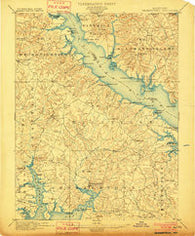 Leonardtown Maryland Historical topographic map, 1:62500 scale, 15 X 15 Minute, Year 1901
