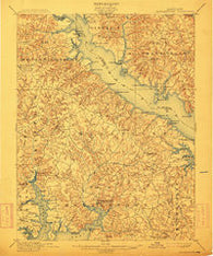 Leonardtown Maryland Historical topographic map, 1:62500 scale, 15 X 15 Minute, Year 1901