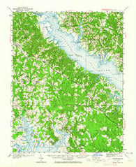 Leonardtown Maryland Historical topographic map, 1:62500 scale, 15 X 15 Minute, Year 1950