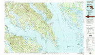 Leonardtown Maryland Historical topographic map, 1:100000 scale, 30 X 60 Minute, Year 1983