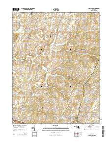 Libertytown Maryland Historical topographic map, 1:24000 scale, 7.5 X 7.5 Minute, Year 2014