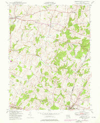 Libertytown Maryland Historical topographic map, 1:24000 scale, 7.5 X 7.5 Minute, Year 1944