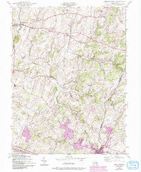 Libertytown Maryland Historical topographic map, 1:24000 scale, 7.5 X 7.5 Minute, Year 1944