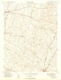 Libertytown Maryland Historical topographic map, 1:24000 scale, 7.5 X 7.5 Minute, Year 1950