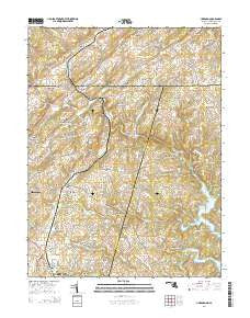 Lineboro Maryland Historical topographic map, 1:24000 scale, 7.5 X 7.5 Minute, Year 2014