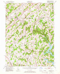 Lineboro Maryland Historical topographic map, 1:24000 scale, 7.5 X 7.5 Minute, Year 1953