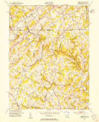 Lineboro Maryland Historical topographic map, 1:24000 scale, 7.5 X 7.5 Minute, Year 1953