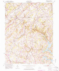 Lineboro Maryland Historical topographic map, 1:24000 scale, 7.5 X 7.5 Minute, Year 1953