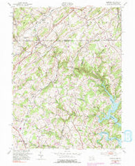 Lineboro Maryland Historical topographic map, 1:24000 scale, 7.5 X 7.5 Minute, Year 1953