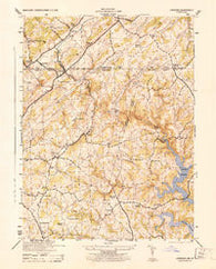 Lineboro Maryland Historical topographic map, 1:31680 scale, 7.5 X 7.5 Minute, Year 1944