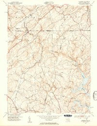 Lineboro Maryland Historical topographic map, 1:24000 scale, 7.5 X 7.5 Minute, Year 1953