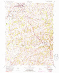 Littlestown Pennsylvania Historical topographic map, 1:24000 scale, 7.5 X 7.5 Minute, Year 1953