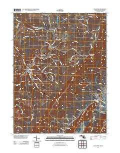 Lonaconing Maryland Historical topographic map, 1:24000 scale, 7.5 X 7.5 Minute, Year 2011