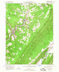 Lonaconing Maryland Historical topographic map, 1:24000 scale, 7.5 X 7.5 Minute, Year 1950
