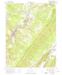 Lonaconing Maryland Historical topographic map, 1:24000 scale, 7.5 X 7.5 Minute, Year 1950