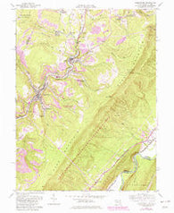 Lonaconing Maryland Historical topographic map, 1:24000 scale, 7.5 X 7.5 Minute, Year 1950