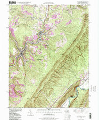 Lonaconing Maryland Historical topographic map, 1:24000 scale, 7.5 X 7.5 Minute, Year 1998