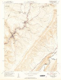 Lonaconing Maryland Historical topographic map, 1:24000 scale, 7.5 X 7.5 Minute, Year 1951
