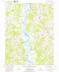 Lower Marlboro Maryland Historical topographic map, 1:24000 scale, 7.5 X 7.5 Minute, Year 1953
