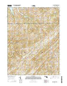 Manchester Maryland Historical topographic map, 1:24000 scale, 7.5 X 7.5 Minute, Year 2014