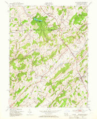 Manchester Maryland Historical topographic map, 1:24000 scale, 7.5 X 7.5 Minute, Year 1953