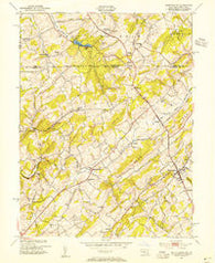 Manchester Maryland Historical topographic map, 1:24000 scale, 7.5 X 7.5 Minute, Year 1953