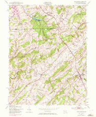 Manchester Maryland Historical topographic map, 1:24000 scale, 7.5 X 7.5 Minute, Year 1953