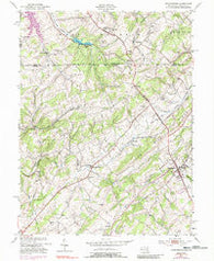 Manchester Maryland Historical topographic map, 1:24000 scale, 7.5 X 7.5 Minute, Year 1953