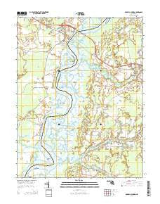 Mardela Springs Maryland Historical topographic map, 1:24000 scale, 7.5 X 7.5 Minute, Year 2014