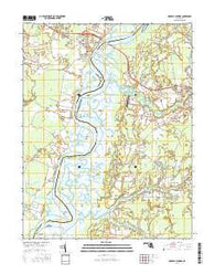 Mardela Springs Maryland Current topographic map, 1:24000 scale, 7.5 X 7.5 Minute, Year 2016