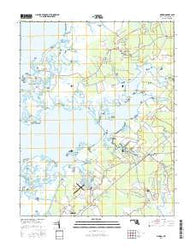Marion Maryland Current topographic map, 1:24000 scale, 7.5 X 7.5 Minute, Year 2016