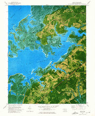 Marion Maryland Historical topographic map, 1:24000 scale, 7.5 X 7.5 Minute, Year 1972