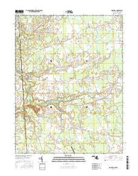Marydel Maryland Current topographic map, 1:24000 scale, 7.5 X 7.5 Minute, Year 2016