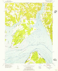 Mathias Point Virginia Historical topographic map, 1:24000 scale, 7.5 X 7.5 Minute, Year 1954