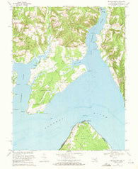 Mathias Point Virginia Historical topographic map, 1:24000 scale, 7.5 X 7.5 Minute, Year 1968