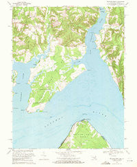 Mathias Point Virginia Historical topographic map, 1:24000 scale, 7.5 X 7.5 Minute, Year 1968