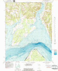 Mathias Point Virginia Historical topographic map, 1:24000 scale, 7.5 X 7.5 Minute, Year 1982