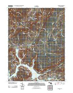 McHenry Maryland Historical topographic map, 1:24000 scale, 7.5 X 7.5 Minute, Year 2011